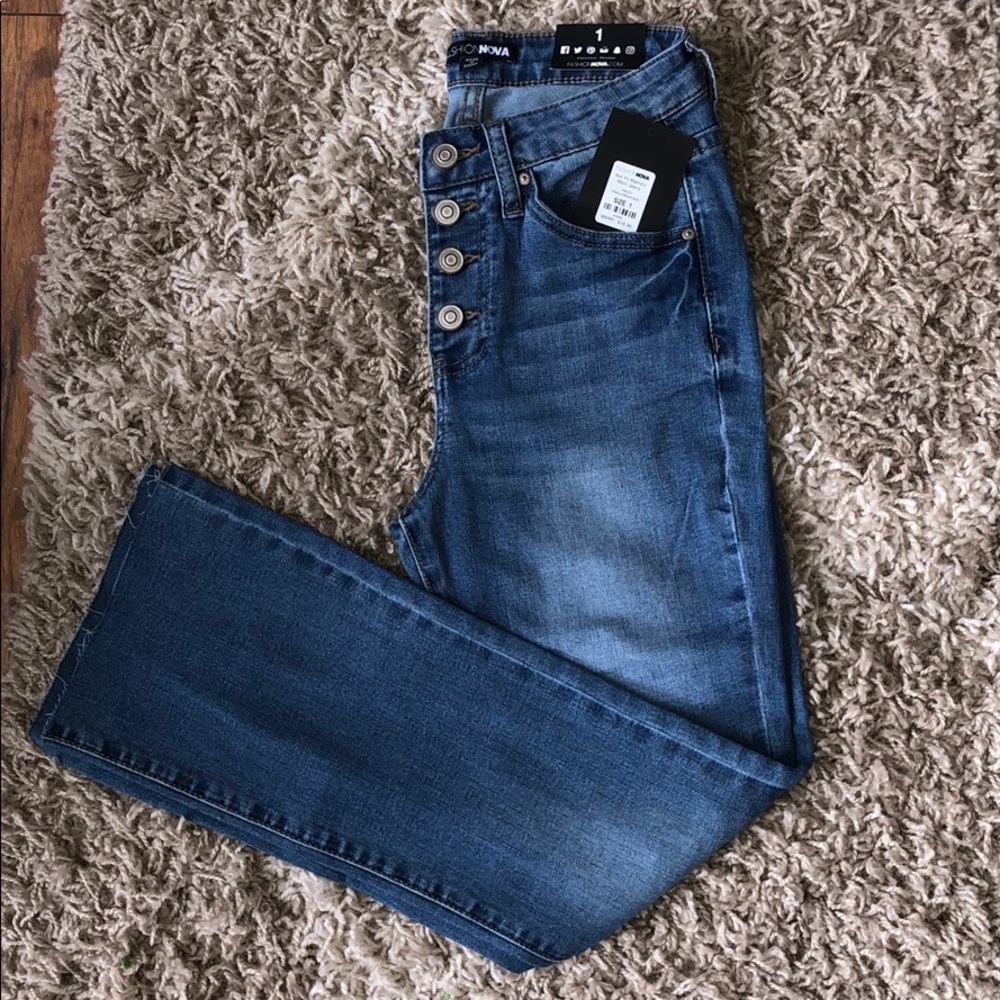 High-Waisted Fashion Nova Mom Jeans